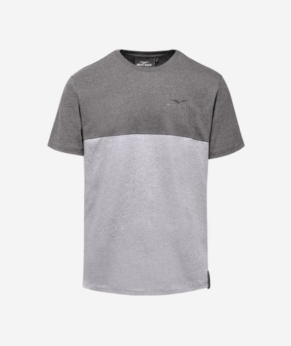 MOTO GUZZI T-Shirt Męski Bicolore Grey
