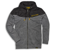 DUCATI Bluza Z Kapturem Męska SCR62 Ibrid Black/Gray