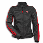 DUCATI Kurtka Motocyklowa Skórzana Damska Company C4 Black/Red