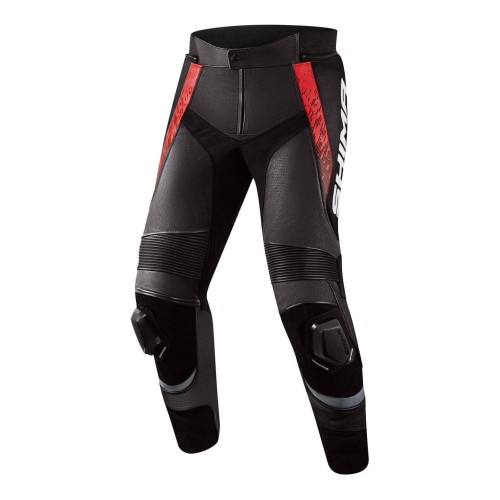 SHIMA Spodnie Skórzane Męskie STR 2.0 Black/Red