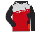 DUCATI Bluza Z Kapturem Męska DC Sport White/Black/Red