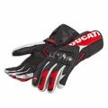 DUCATI Rękawice Skórzane Męskie Performance C3 Black/Red/White