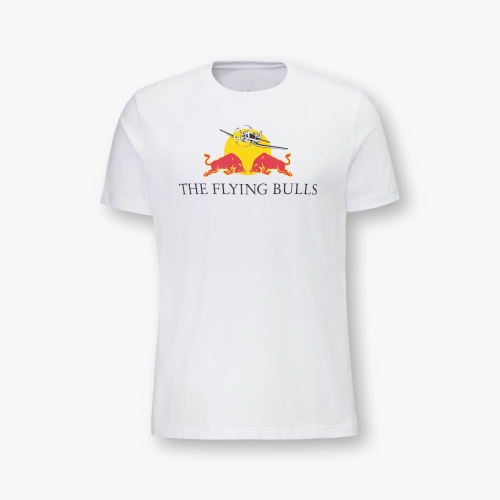 RED BULL T-Shirt Męski The Flying Bulls Logo White 2023
