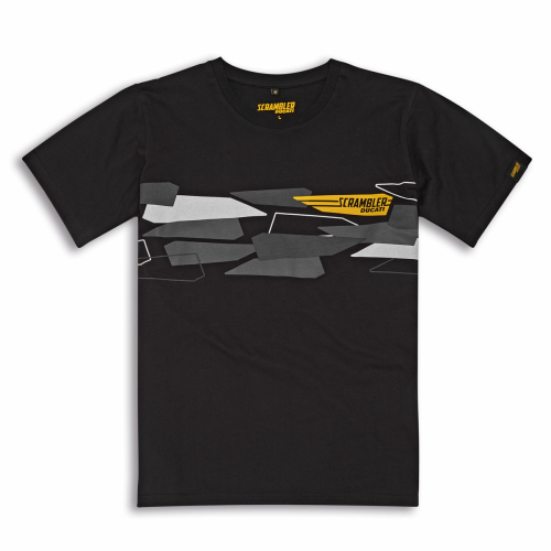 DUCATI T-Shirt Męski Scrambler Wing Black