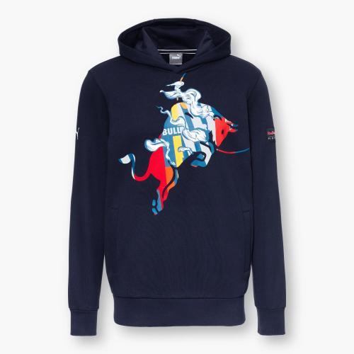 RED BULL Bluza Z Kapturem Męska Dynamic Navy 2022