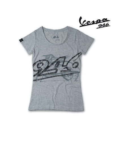 VESPA T-Shirt Damski 946 Melange Grey