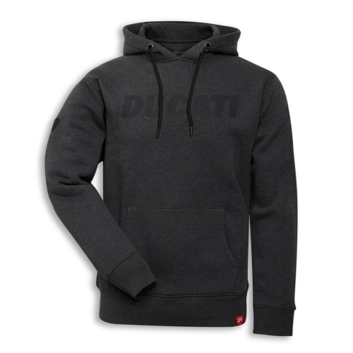 DUCATI Bluza Z Kapturem Męska Logo Grey