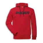 DUCATI Bluza Z Kapturem Męska Logo Red