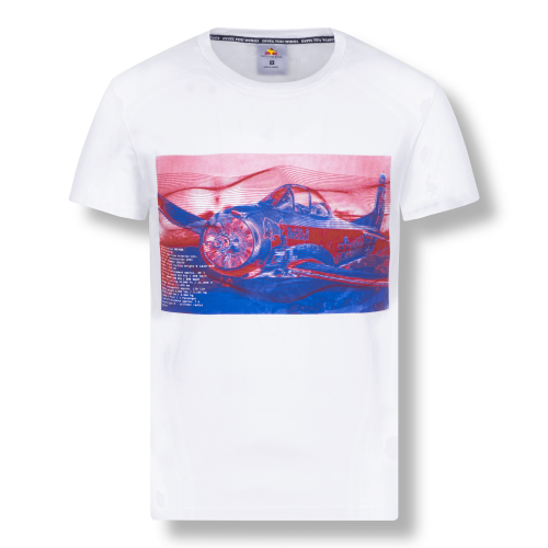 RED BULL T-Shirt Męski Plane T-28B 2021 White