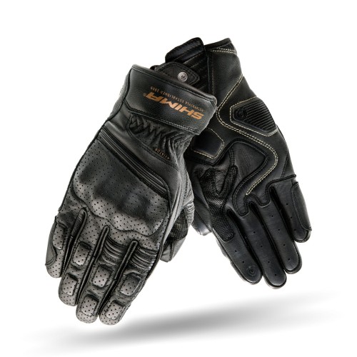 SHIMA Rękawice Skórzane Męskie Aviator Black