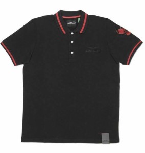 MOTO GUZZI T-Shirt Polo Męski Classic Black