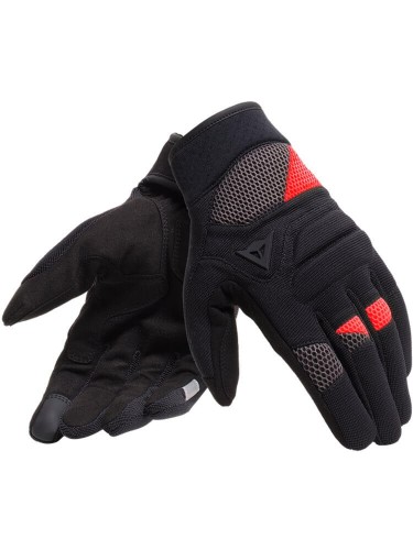 DAINESE Rękawice Tekstylne Unisex Krótkie Fogal Black/Red