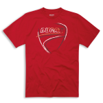 DUCATI T-Shirt Męski Heartbeat Red