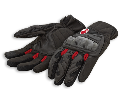 DUCATI Rękawice Skórzano-Tekstylne Męskie City C3 Black