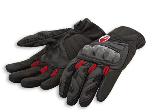 DUCATI Rękawice Skórzano-Tekstylne Męskie City C3 Black