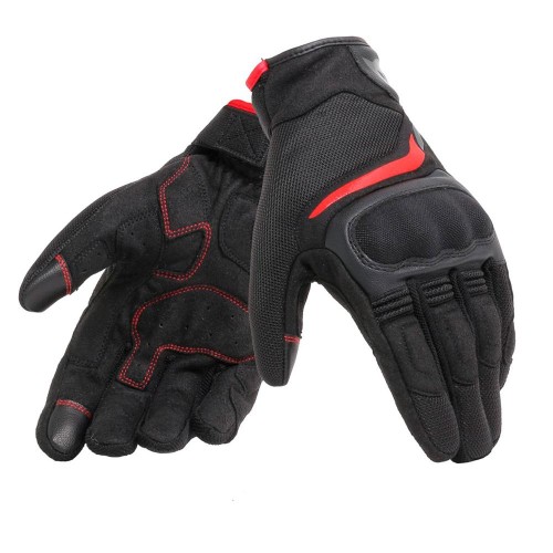 DAINESE Rękawice Tekstylne Unisex Krótkie Air Master Black/Red