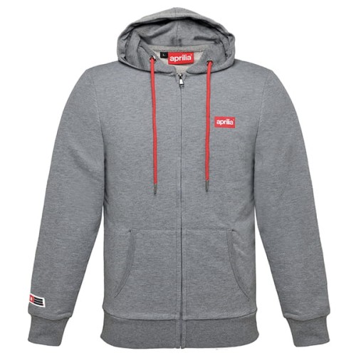 Aprilia Official Life Style Zip Up Hoodie(Gray).jpeg