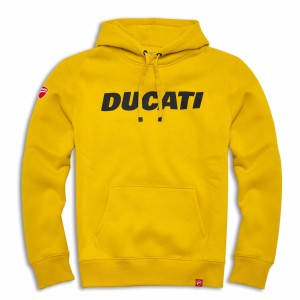DUCATI Bluza Z Kapturem Męska Logo Yellow