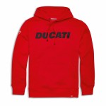 DUCATI Bluza Z Kapturem Męska Logo Red