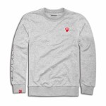 DUCATI Bluza Męska Round-Neck Logo Gray