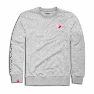DUCATI Bluza Męska Round-Neck Logo Gray