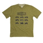 BENELLI T-Shirt Męski Historic Motorcycles Vintage Collection Green