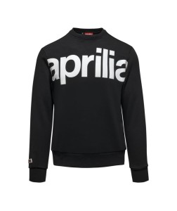 APRILIA Bluza Męska Crew Neck Black 