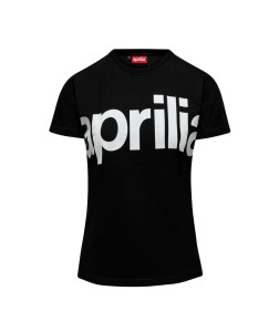 APRILIA T-Shirt Damski Logo Black