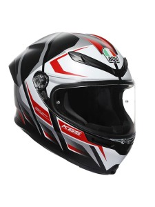 AGV Kask Integralny K6 S Karve Black/White/Red Matt