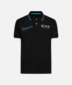 VESPA Koszulka Polo Dec Black