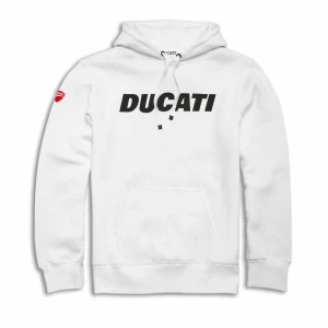 DUCATI Bluza Z Kapturem Essential White