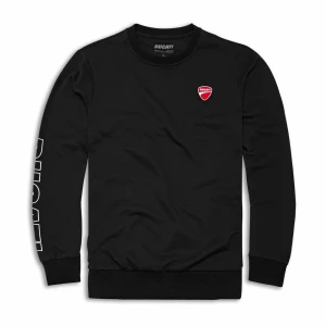DUCATI Bluza Męska Essential Rondneck Black