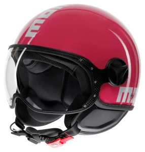 MOMO DESIGN Kask Otwarty FGTR Classic Candy Fucsia/White