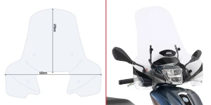 GIVI Szyba Przezroczysta Do Modelu Piaggio Medley/ Medley S 125-200 (2020-)