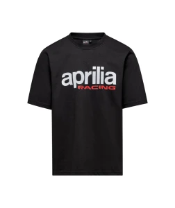 APRILIA Racing T-Shirt Męski Colorful Logo Black