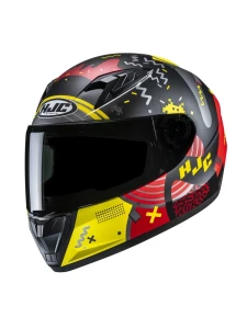 HJC Kask Integralny Dziecięcy Y10 Mika Black/Yellow